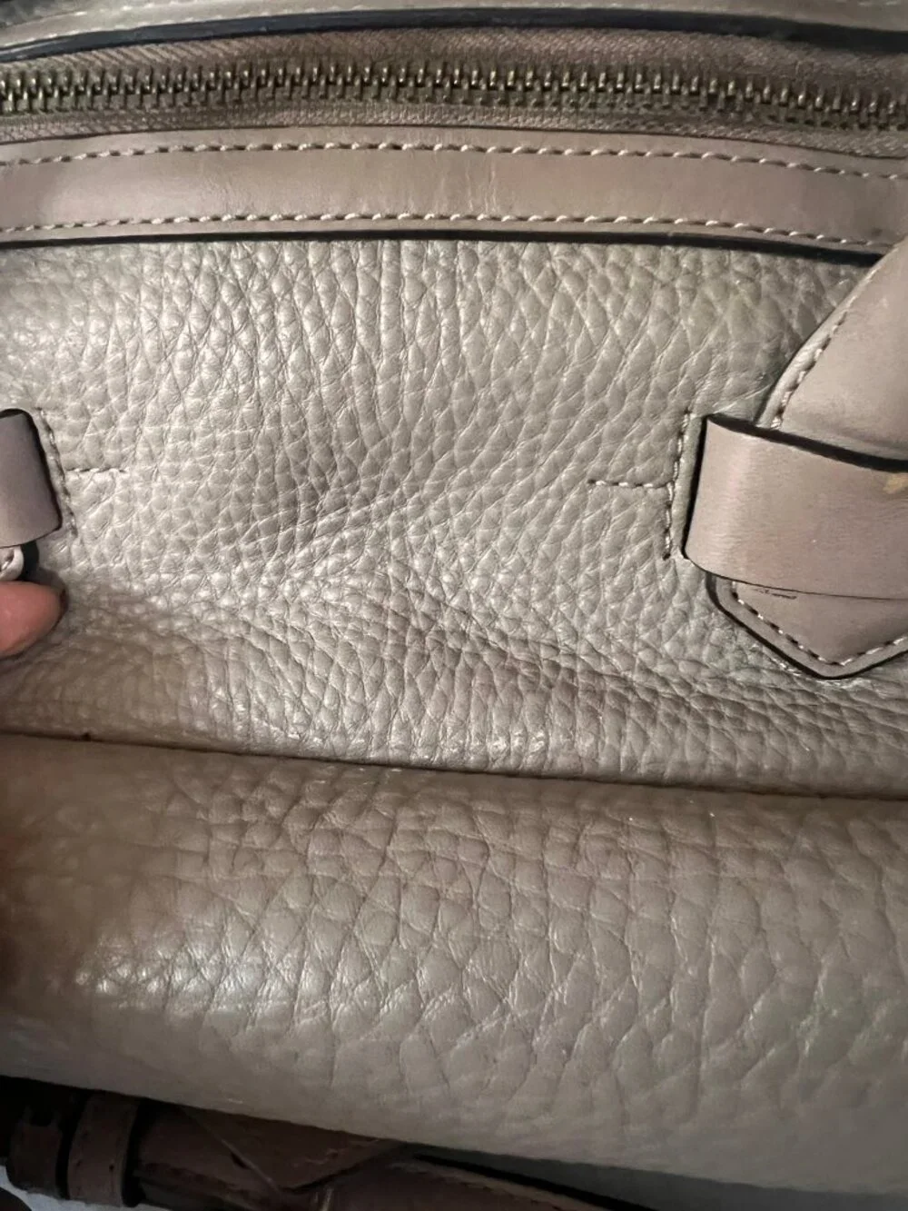 Y2K MARC BY MARC JACOBS HALF PIPE DUFFLE PEBBLE LEATHER SATCHEL BAG TAUPE